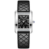 Retro Affordable Luxury Diamond Square Quartz Watch